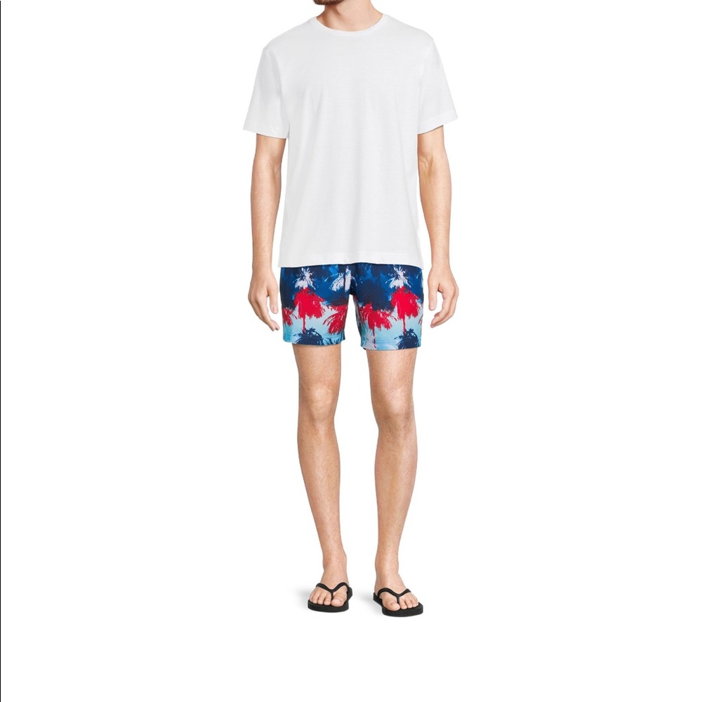 Men’s Palm Tree Swim Shorts - Picture 4 of 5